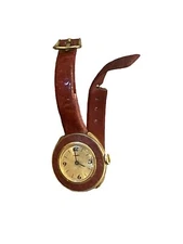 Vintage Timex Watch with Leather Band -  damaged band