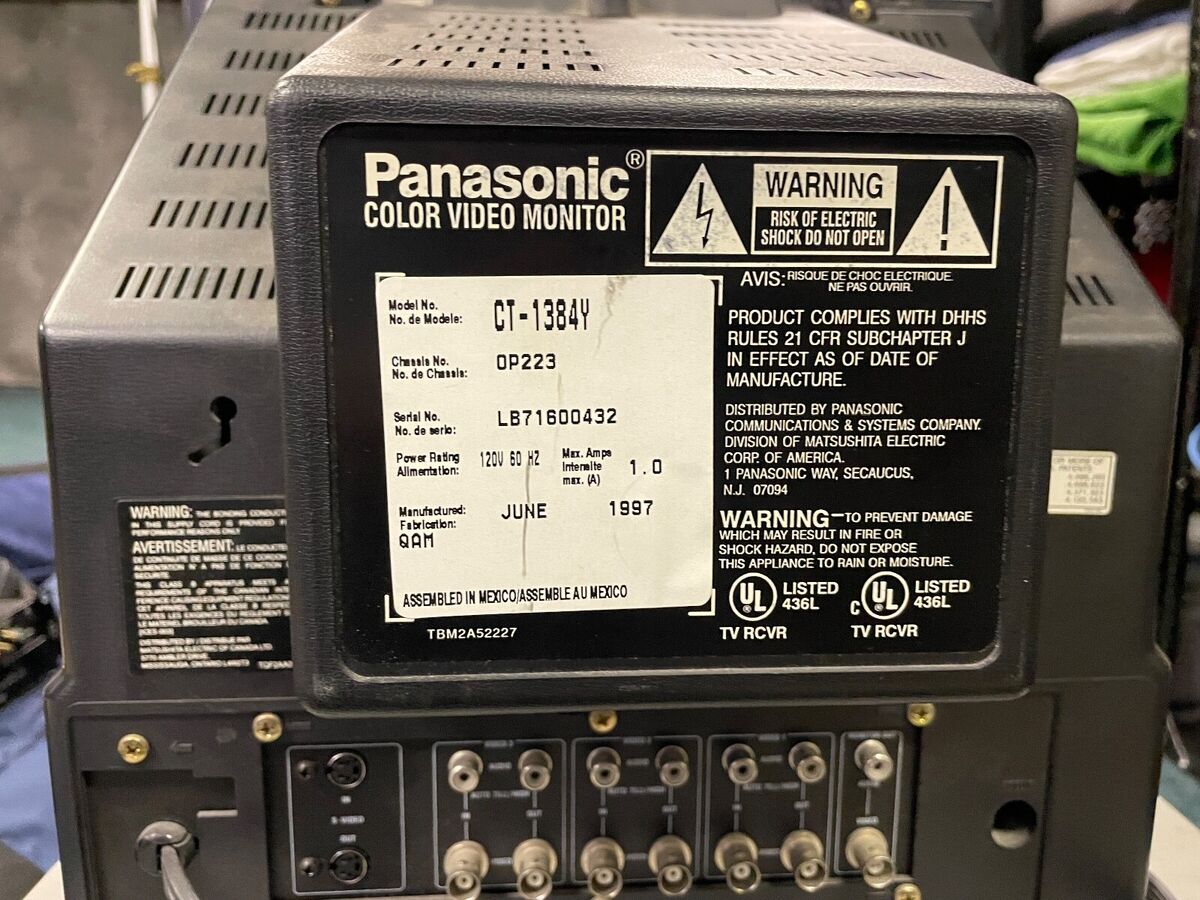 panasonic color video monitor CT-1384y | eBay panasonic color video monitor CT-1384y | eBay