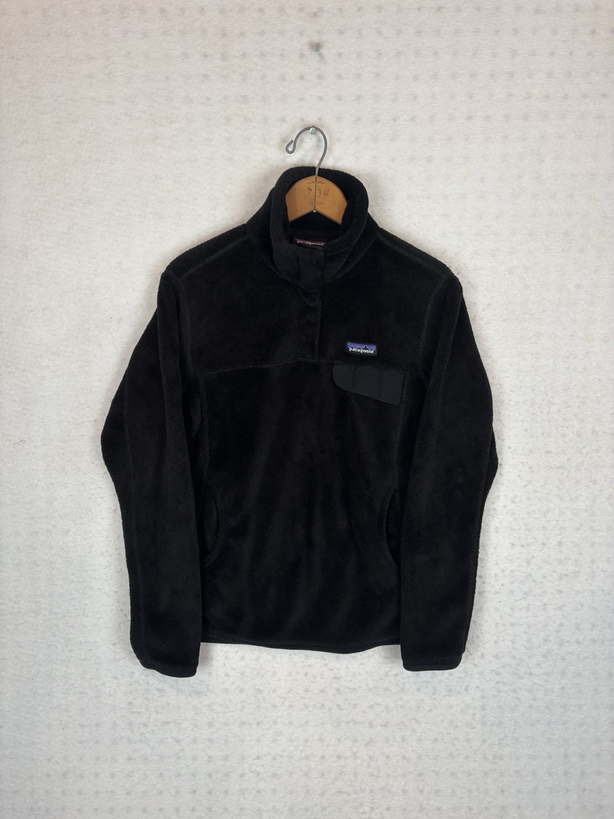 Patagonia Re-Tool Snap T Soft Fleece 1/4 Pullover Women’s Medium Black Polartec