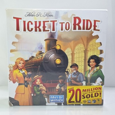 Days of Wonder Ticket To Ride by Alan R. Moon Train Adventure Board Game SEALED
