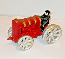 Ford Arcade Heavy Cast Iron Toy Farm Tractor and Driver Vintage 6" long