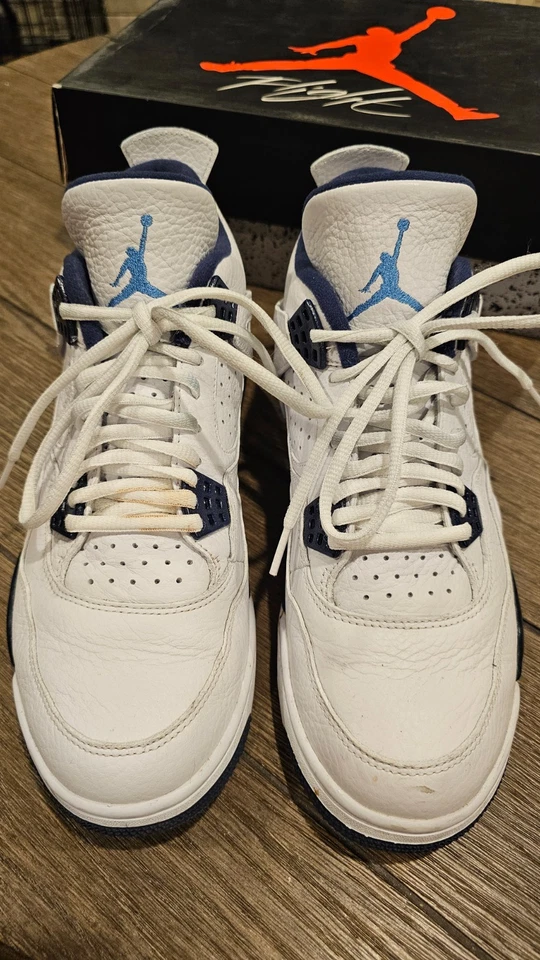 Air Jordan 4 Retro Columbia Hombre Talla 9.5 Buen Estado Foto 2 de 4