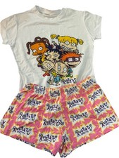 Nickelodeon 90s Rugrats Women Pajama Set Super Soft Size Small