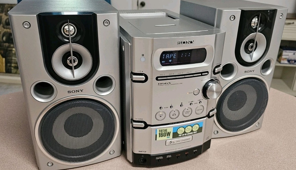 ラジオ・コンポ SONY COMPACT DISC DECK RECEIVER Sony Compact Disk Deck Receiver CMT-HPX9 Shelf Stereo System