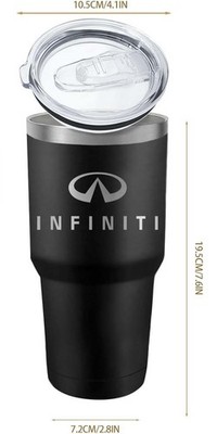 INFINITY CAR LOGO , 30 OZ LASER ENGRAVED TUMBLER PERSONALIZE AVAILABLE FREE