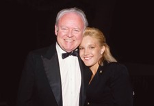 Carroll O'Connor and Danielle Brisebois September 1987 TV Old Photo 3