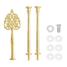 3 Tier Cake Stand Hardware Tiered Tray Plate Hardware Kit Heavy Metal Holder ...