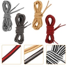 4 Pairs Round Cloth Shoe Laces For Sneakers Boot Rope Replacement 120 cm Length