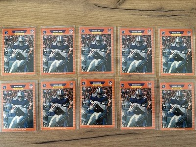 10x 1989 Pro Set Michael Irvin #89 Rookie RC Dallas Cowboys HOF Card Lot