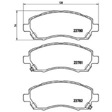 Brembo Bremsbelag-Satz Bremsklötze vorne 26296AE000 26296AC020 | 645704