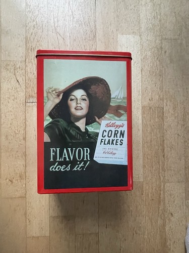 Kellogg's Nostalgie Vorratsdose für Cornflakes Retro Dose Top Wie Neu Vintage - Bild 1 von 6