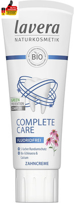 Lavera Zahncreme Complete Care Fluoridfrei, Bio-Echinacea & Calcium, Natürlich &