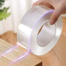 Heavy Duty Double Sided Mounting Tape Clear Adhesive Removable Sticky Nano Gel