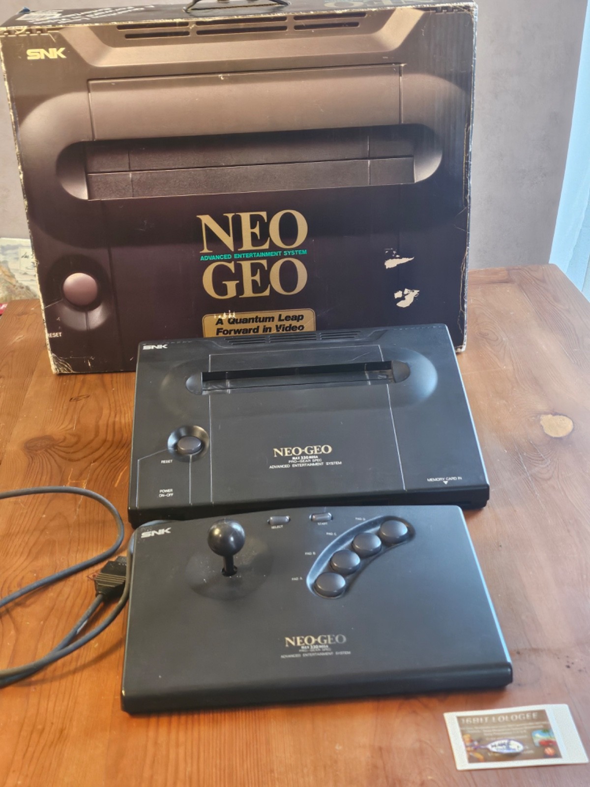 🔔 🎁 ❄️ ☃️ ❄️ NEO GEO AES CONSOLE + CONTROLLER =  BOXED