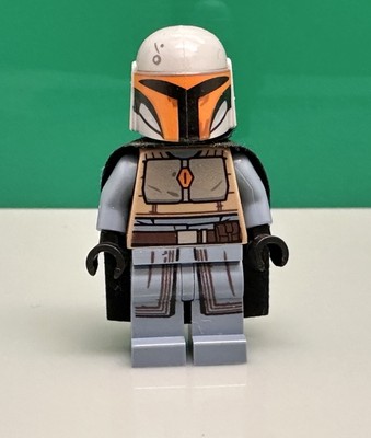 Lego Mandalorianer Stamm Krieger mit grauem Helm Minifigur aus Set 75267