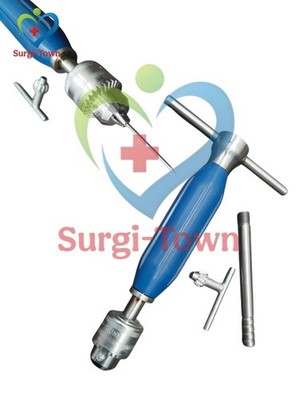 Orthopedic Hand Drill with chuck & key Orthopedic Veterinary Instruments