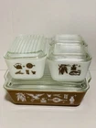 Vintage Pyrex Early American Refrigerator Set 501 502 503 - Excellent (See Note)