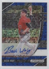 2020 Panini Prizm Draft Picks Blue Donut Circle 19/25 Beck Way #PDP129 Auto 2o7