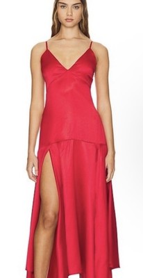 satin drop neck dress Sofia Satin Drop Shoulder Floor Length Dress