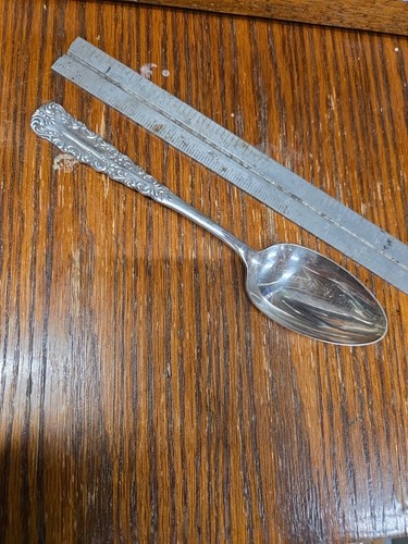 Rogers & Bros. A1 antiker versilberter Servierlöffel mit Spitze 8 Zoll tolle Patina - Bild 2 von 4