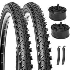 Hycline Mountain Bike Tires Set: 2-Pack 26x1.95 inch Folding