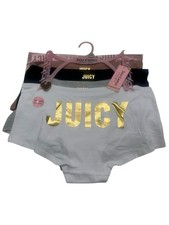 Juicy Couture 5 Pack Women Underwear Panties Cotton Spandex Tag Free XL NWT