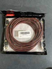 PrimeDa HQ Audio Cable 2M 6.5 Feet Braided Male to Male