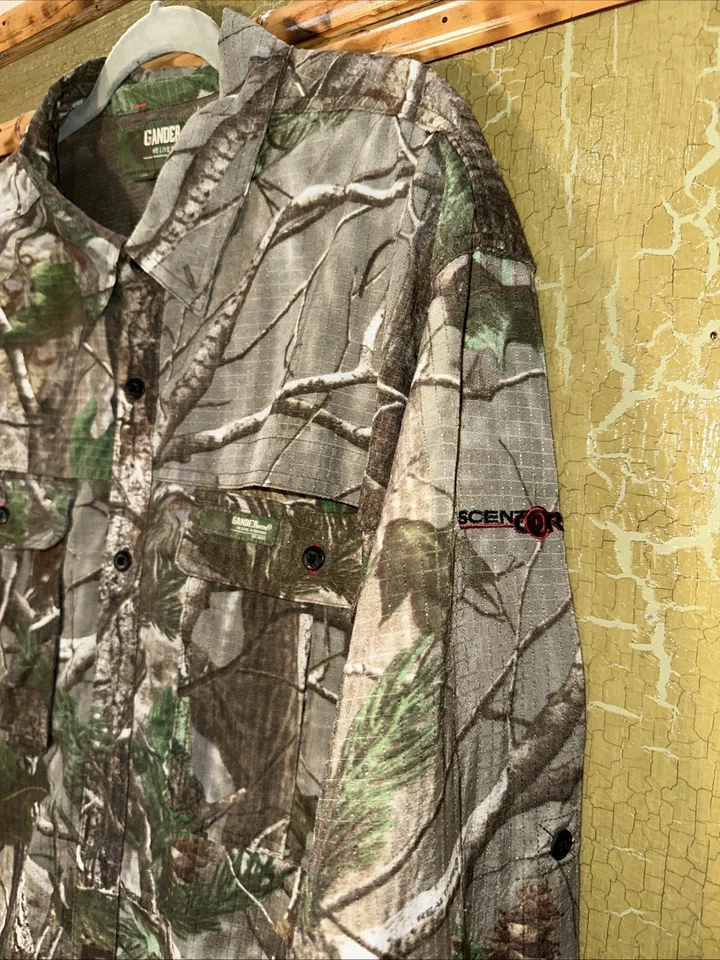 Gander Mountain Mens 2XL Real Tree Camo Guide Series Scent Core Long Sleeve XXL - Image 2 of 4