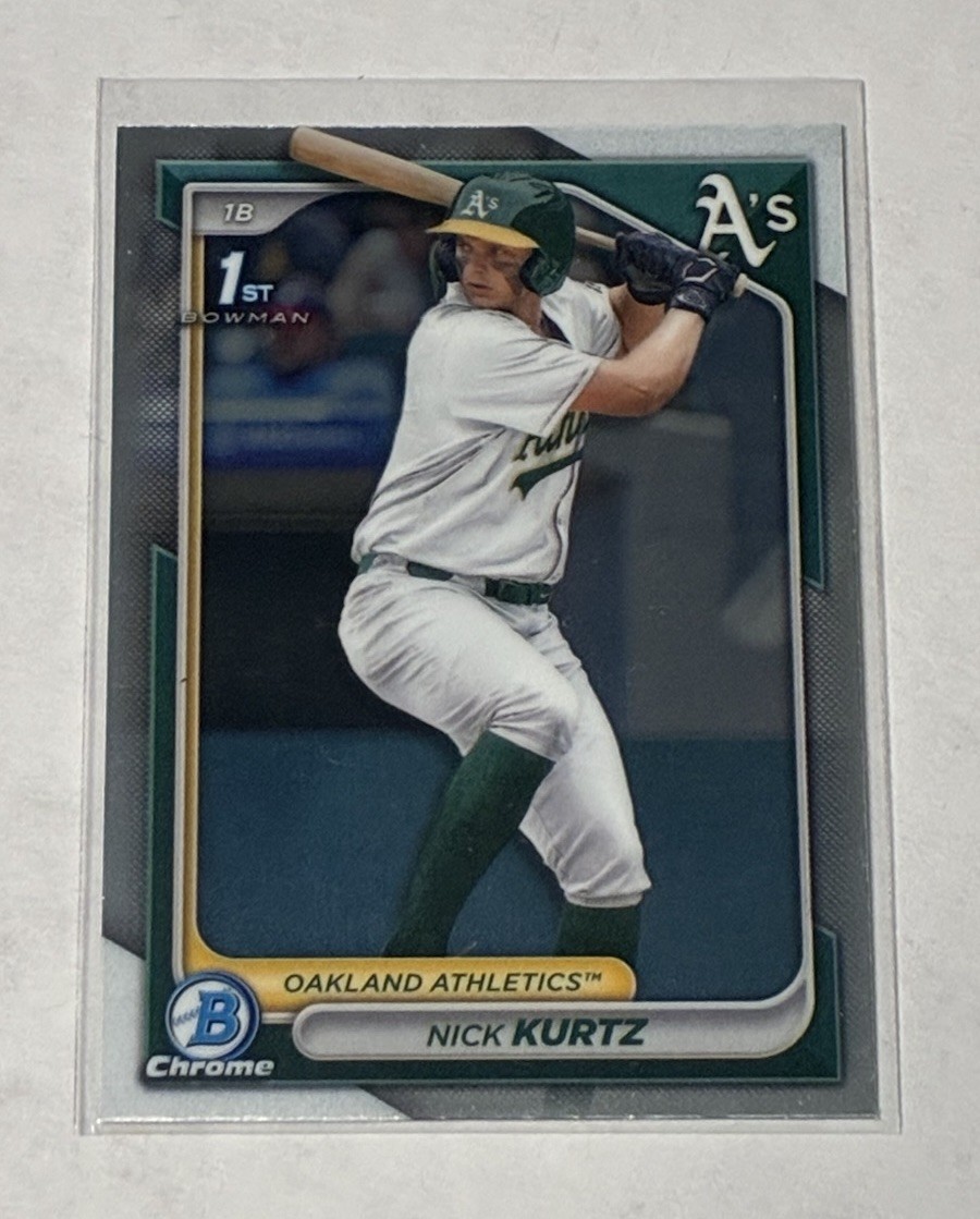 2024 Bowman Draft Chrome Nick Kurtz 1st #BDC-56 Oakland A’s