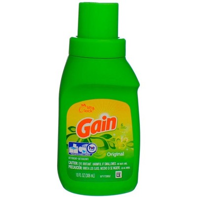 2 Pack Gain Laundry Detergent Liquid, Original, 10 fl oz