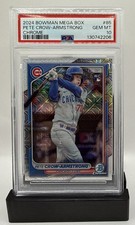 2024 Bowman Mega Box Chrome Pete Crow-Armstrong Refractor Rookie PSA 10 #85 Cubs