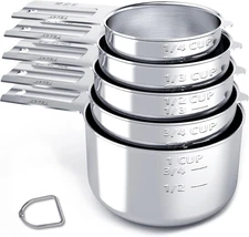 Stainless Steel Measuring Cups Set 5 Piece