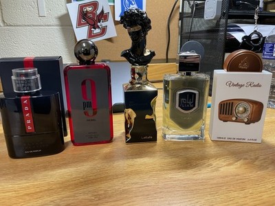 Men s Fragrance Bundle Prada Luna Rossa Ocean + Afnan 9PM + Lattafa Lot 5 Bottle