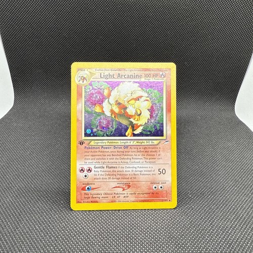 Light Arcanine 12/105 Pokemon Spiel Neo Destiny Set 1. Edition - NM/LP - Bild 2 von 16