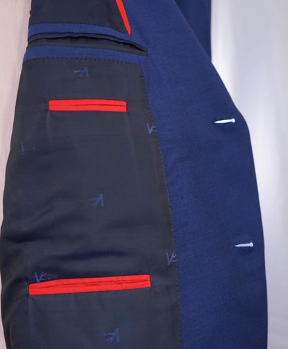 $6,500 ISAIA Solid Royal Blue CUSOTM MADE Wool/Mohair Blazer 50S US - Picture 13 of 14