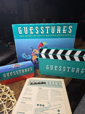 Vintage 1990 Hasbro Guesstures The Game of Split Second Charades First Edition
