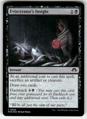 Eviscerator's Insight 93 Foil C Modern Horizons 3 NM Magic: The Gathering