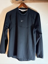 Vintage 90's Nike Center Swoosh Logo Sweatshirt Men's Black Long Sleeve Medium