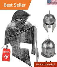 Morph Medieval Knight Greek Spartan Roman Helmet Costume Gold Gladiator Warri...