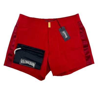 Vilebrequin Herren Badeshorts - Midnight Tuxedo Flachgürtel Stil: MIDE9E03 Rot
