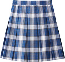 Dennis Uniform Girls Presentation Plaid J9 Hipstitched Box Pleat Skirt NEW