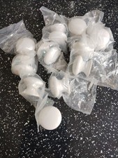 10 portes rondes blanches placard tiroir armoire poignée cuisine salle de bain diamètre 4 cm