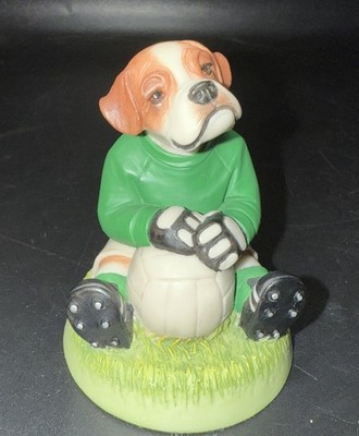 Robert Harrop Collector's Club Doggie People BOXER PUPPY RUGBY GOALIE  DPFG04