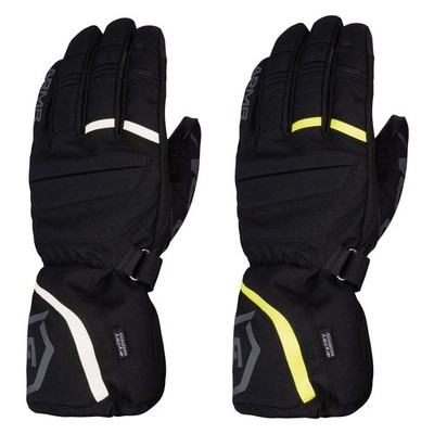 ARMR Moto Kiso 4.0 wasserdichte lange Herren Motorrad Handschuhe Thermo schwarz gelb