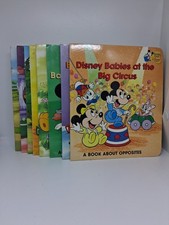 Lot of 8 Baby's First Disney Board Books Minnie Mickey Pluto Donald Winnie Bambi