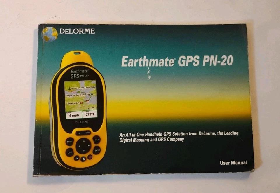 DeLorme Earthmate GPS PN-20 Handheld Waterproof Maps Camping Hiking Kayaking - Image 2 of 4
