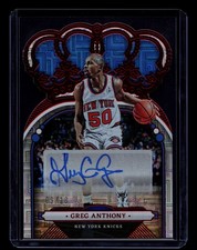 2022-23 Panini Crown Royale Greg Anthony Crown Autographs Asia Red /18