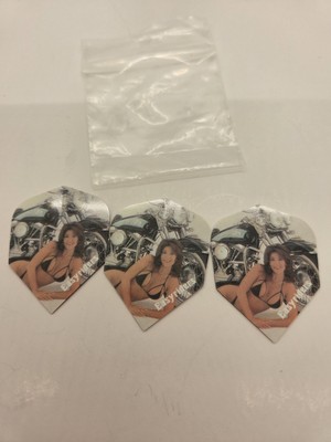 VTG Package Of Harrows EasyRider Flights Bikini Girls Motorcycle Hard Flights