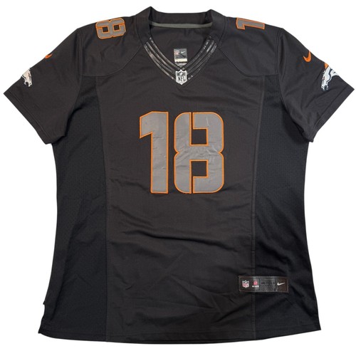 Nike Denver Broncos Peyton Manning Jersey Womens XL Black NFL Football #18