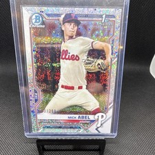 Bowman Chrome Prospects Speckle Refractor Mick Abel /299 #BCP-42 Phillies 2021